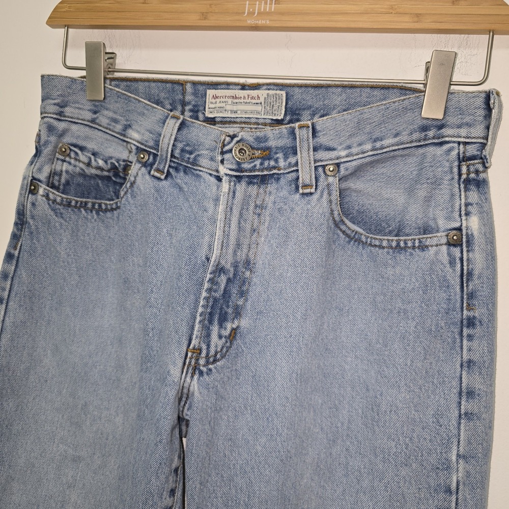 Abercrombie & Fitch Vintage Jeans Size 6 USA Made 5-Pocket Straight Leg Womens - Picture 4 of 13